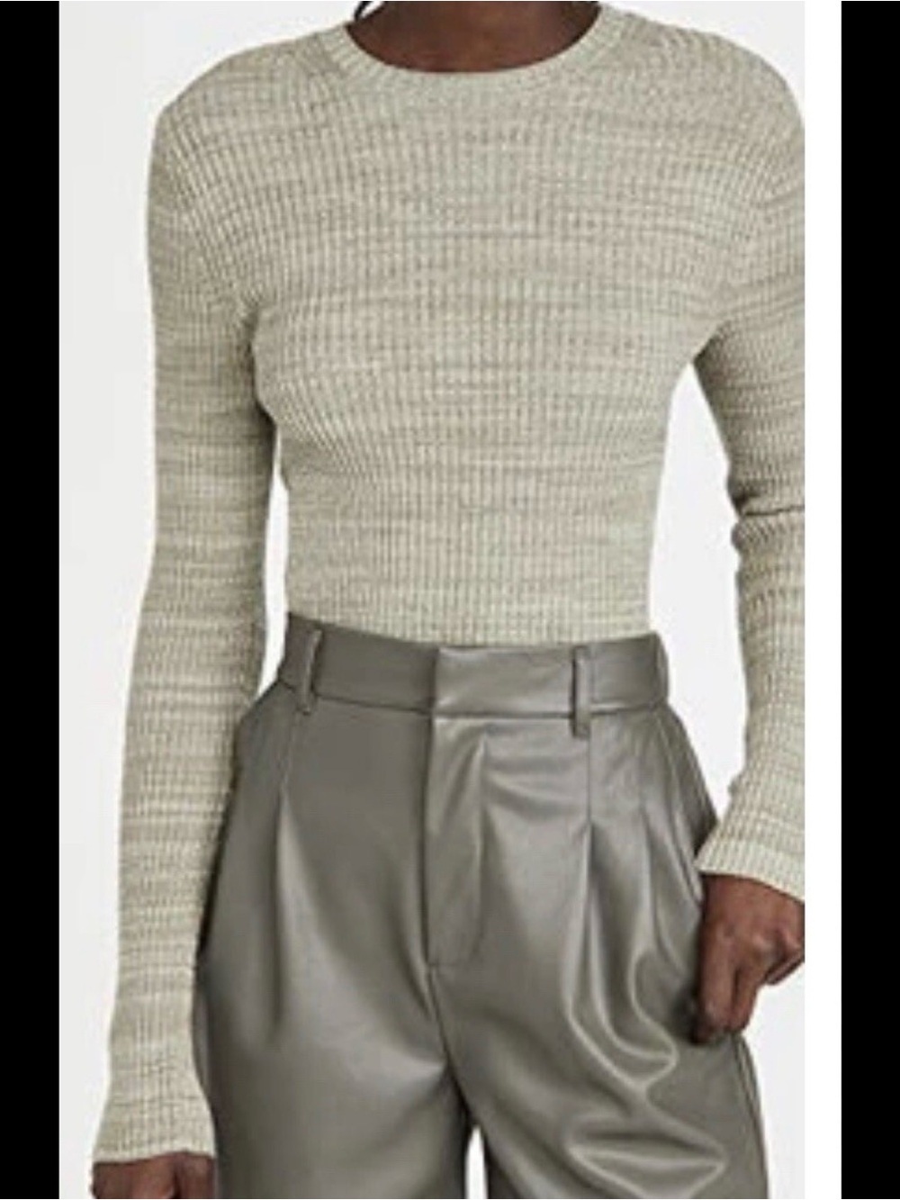 Vince Women's Crewneck Ribbed knit wool blend sweater size XS
